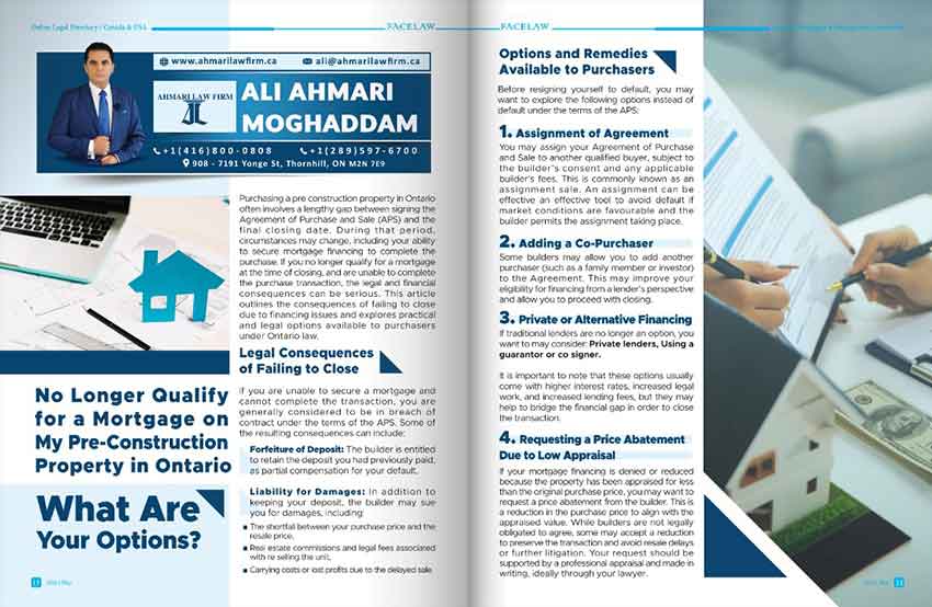 No Longer Qualify for a Mortgage on My Pre-Construction Property in Ontario — What Are Your Options? No Longer Qualify for a Mortgage on My Pre-Construction Property in Ontario — What Are Your Options?